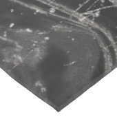 Grijs en witte marmer en zilver abstract tafelkleed (Gekanteld)