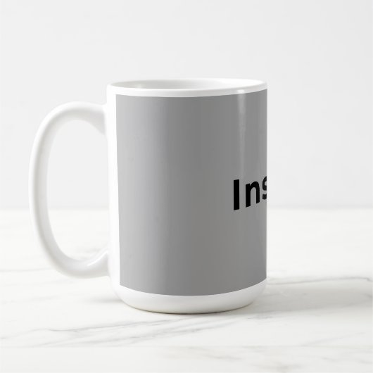 Grijs en witte mok (Links)