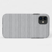 Grijs en witte strepen, getextureerd Case-Mate iPhone case (Achterkant (horizontaal))
