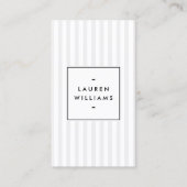 grijs en witte strepen visitekaartje (Voorkant)