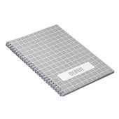 Grijs en witte tegel blokkeert aangepaste notitieboek (Rechterzijde)