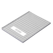 Grijs en witte tegel blokkeert aangepaste notitieboek (Linkerzijde)