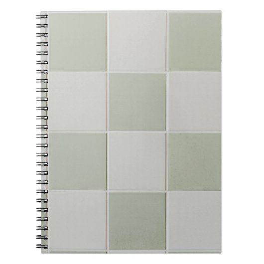 Grijs en witte tegels notitieboek (Voorkant)