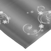 Grijs en Witte Zwemelen Kerstmis Tafelkleed (Gekanteld)