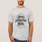 Grijs en zilver IJzer Sharpens Iron T-shirt (Voorkant)