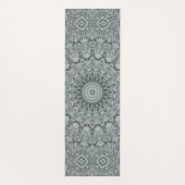 Grijs en Zilver Mandala Patroon Ontwerp Yogamat (Achterkant)