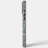 Grijs en Zilver Mandala Patroonontwerp Case-Mate iPhone Case (Achterkant / Links)