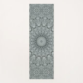 Grijs en Zilver Mandala Patroonontwerp Yogamat (Voorkant)