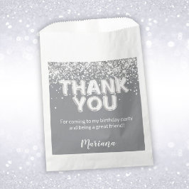 Grijs en Zilver Party Favorieten Bedankzakje