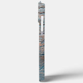 Grijs en zout leder, gekleurd met een satijntint Case-Mate iPhone case (Achterkant / Links)