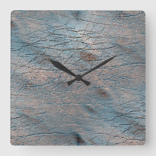 Grijs en zout leder, gekleurd met een satijntint vierkante klok (Voorkant)