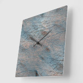 Grijs en zout leder, gekleurd met een satijntint vierkante klok (Hoek)