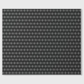 Grijs en zwart Argyle-cadeaupapier Cadeaupapier (Vlak)