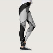 Grijs en zwart asymmetrische Leggings door Joya Ev (Rechts)