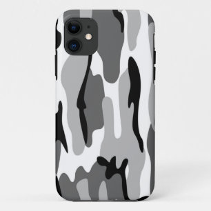 Grijs en zwart camouflage iPhone 5G Hoesje