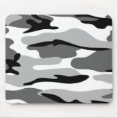 Grijs en zwart camouflage Muismat (Voorkant)