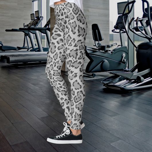 Grijs en zwart Cheetah Print Leggings
