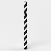 Grijs en zwart Chevron Aangepast monogram Case-Mate iPhone Case (Achterkant/rechts)