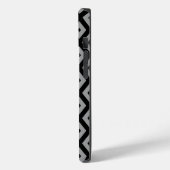 Grijs en zwart diamantpatroon Case-Mate iPhone case (Achterkant / Links)