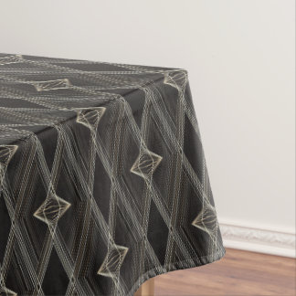 Grijs en zwart diamantpatroon Modern geometrisch Tafelkleed