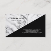 Grijs en zwart gemarmerd visitekaartje (Achterkant)