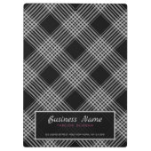 grijs en zwart geplakt patroon klembord (Achterkant)