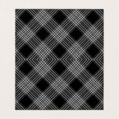 Grijs en zwart geruit visitekaartje (Binnenkant ongevouwen)