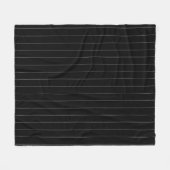 Grijs en zwart gestreepte moderne elegante Sjabloo Fleece Deken (Voorkant (Horizontaal))