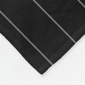 Grijs en zwart gestreepte moderne elegante Sjabloo Fleece Deken (Hoek)