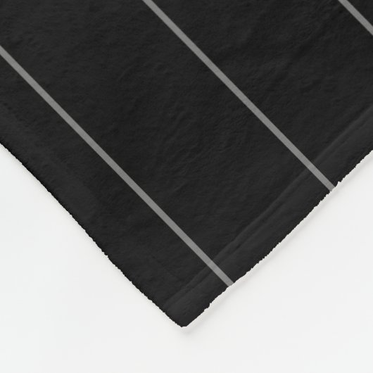 Grijs en zwart gestreepte moderne elegante Sjabloo Fleece Deken (Hoek)