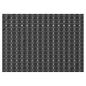 Grijs en zwart Harlequin-ontwerp met Gothic Cross Tafelkleed (Voorkant (Horizontaal))