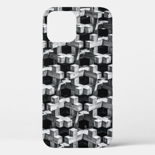Grijs en zwart kruis Case-Mate iPhone case