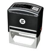 Grijs en zwart Levendig en gedurfd Bloempatroon Zelfinktende Stempel (Product)