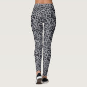 Grijs en zwart luipaardprint legging (Achterkant)