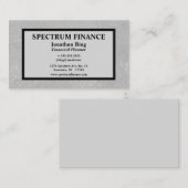 Grijs en zwart Luxueus Visitekaartje (Voorkant / Achterkant)