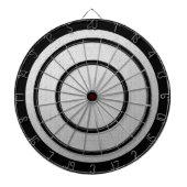 Grijs en Zwart Reglement Dart Board Dartbord (Voorkant)