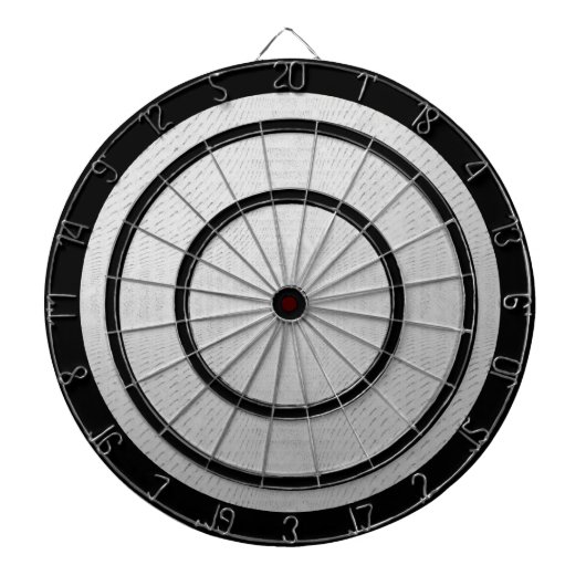 Grijs en Zwart Reglement Dart Board Dartbord (Voorkant)