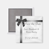 Grijs en Zwart Sla de Datummagneet op Magneet (Voorkant / Achterkant)