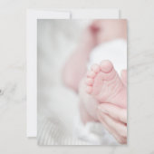 Grijs en Zwart Speels Baby Baby shower Kaart (Achterkant)