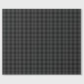 Grijs en zwart tartan inpakpapier (Vlak)