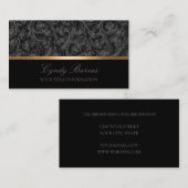Grijs en zwart Visitekaartje (Voorkant / Achterkant)