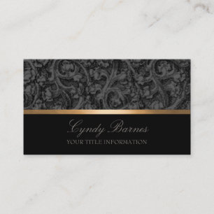 Grijs en zwart Visitekaartje