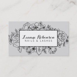 Grijs en zwart visitekaartje