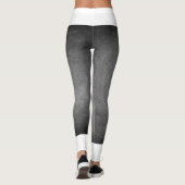 Grijs en zwart wit leggings (Achterkant)