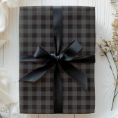 Grijs En Zwarte Buffalo Plaid Cadeaupapier