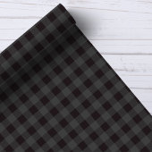 Grijs En Zwarte Buffalo Plaid Cadeaupapier