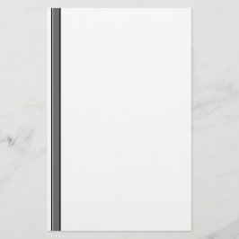 Grijs en Zwarte Strepen Briefpapier Onlijnd
