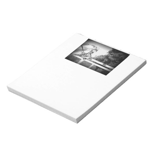 Grijs Engels paard Note Pad Notitieblok (Linkerzijde)