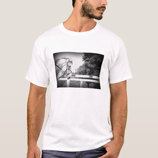 Grijs Engels paard T-shirt (Voorkant)