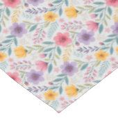 Grijs enkelvoudig wildflower patroon tafelkleed (Gekanteld)